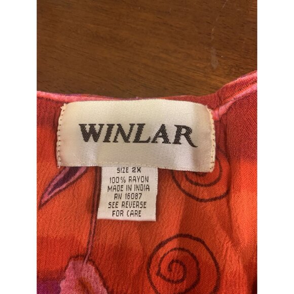 Winlar Boho Hippie Short Sleeve Tiered Lightweight Size 2X - Picture 4 of 7